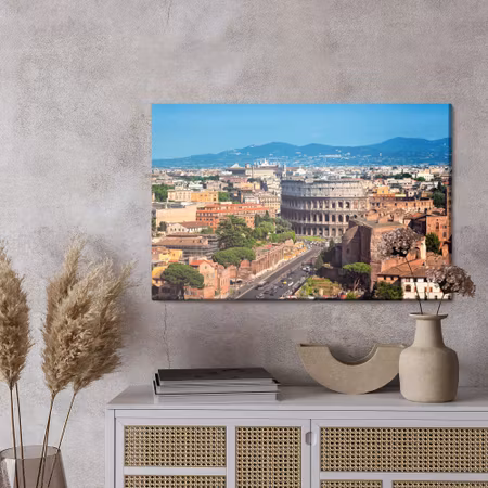 Canvastavla - Panorama of rome 3d