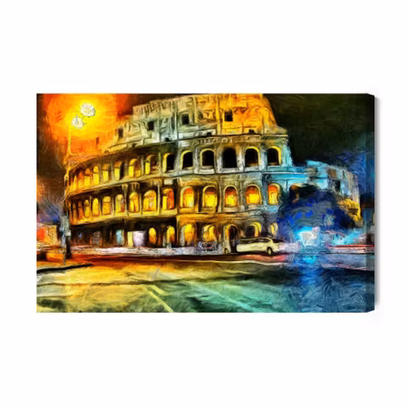 Canvastavla - Colosseum as painted