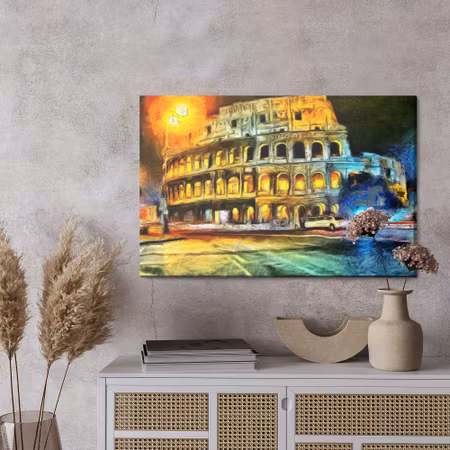 Canvastavla - Colosseum as painted