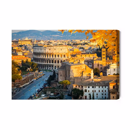 Canvastavla - 3d view of the colosseum