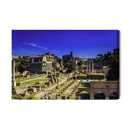 Canvastavla - View of the roman forum