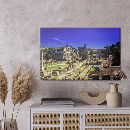 Canvastavla - View of the roman forum