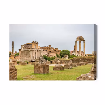 Canvastavla - 3d view of the roman forum