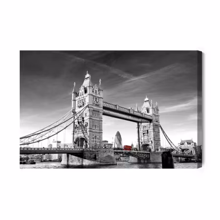 Canvastavla - View of the tower bridge