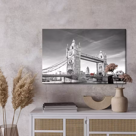 Canvastavla - View of the tower bridge