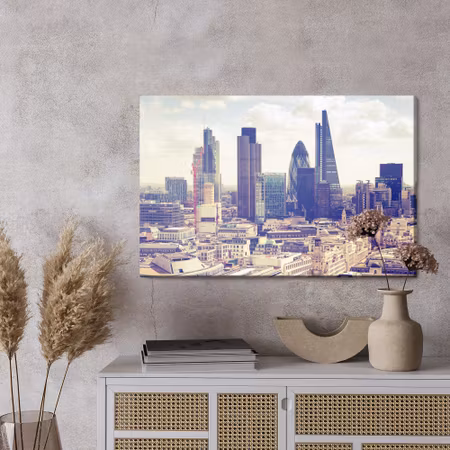 Canvastavla - View of a modern london neighborhood