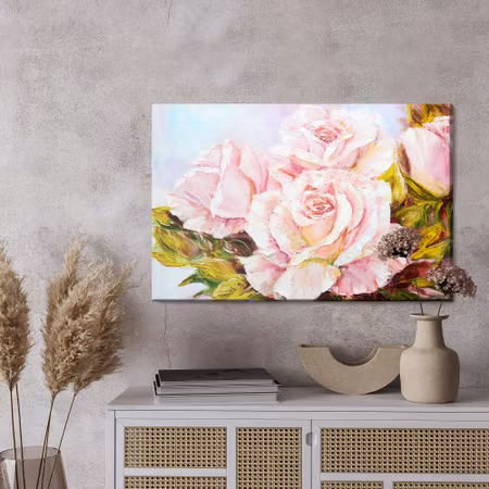 Canvastavla - Roses as painted