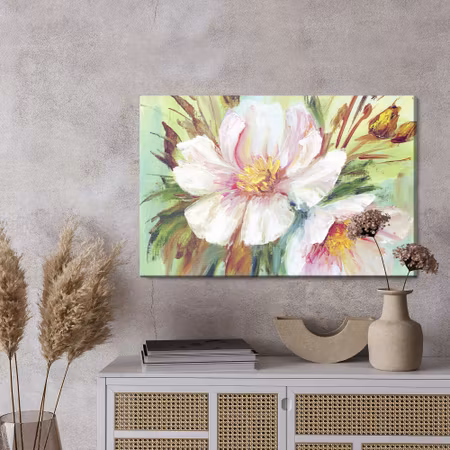 Canvastavla - Wild peonies as painted