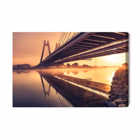 Canvastavla - Bridge to them. card. f. macharski,