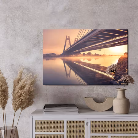 Canvastavla - Bridge to them. card. f. macharski,