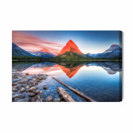 Canvastavla - Swiftcurrent lake, Usa