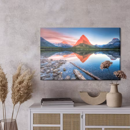 Canvastavla - Swiftcurrent lake, Usa