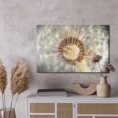 Canvastavla - Dandelion close up