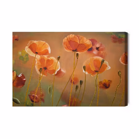 Canvastavla - Poppies like painted