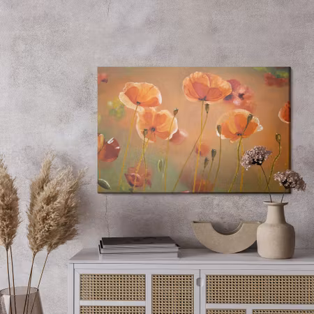 Canvastavla - Poppies like painted