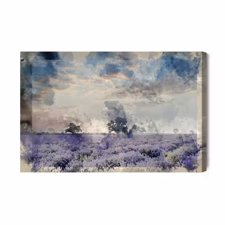 Canvastavla - Artistic lavender country