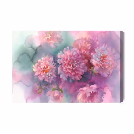 Canvastavla - Peony roses