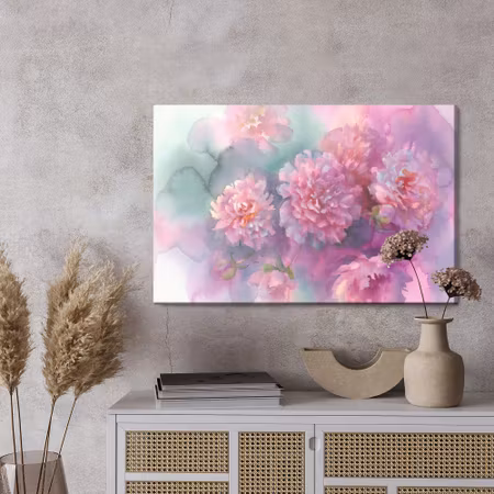 Canvastavla - Peony roses