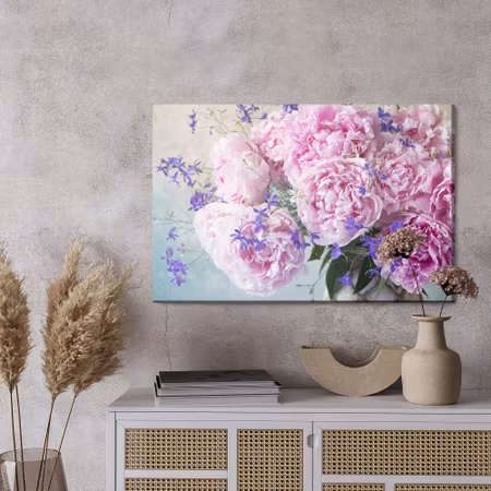 Canvastavla - Peonies in a vase