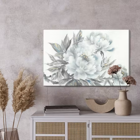 Canvastavla - Peonies as painted