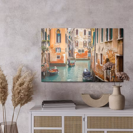 Canvastavla - Gondolas in venice