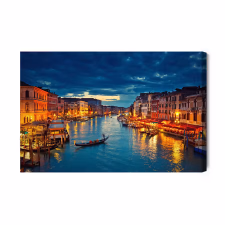 Canvastavla - Venice by night