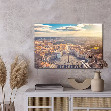 Canvastavla - Perspective on rome