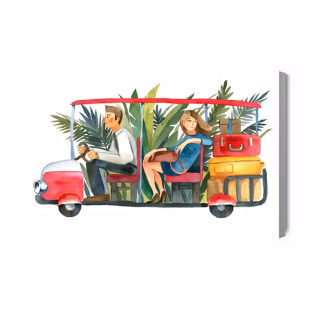 Canvastavla - Hotel car