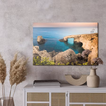 Canvastavla - Rock formations by the sea