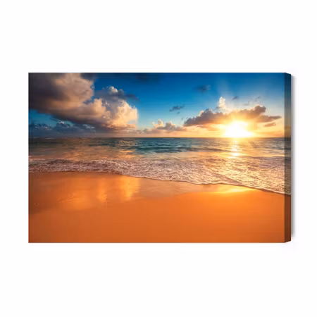 Canvastavla - Sunset on the beach