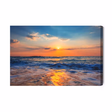 Canvastavla - Beautiful sunrise over the sea