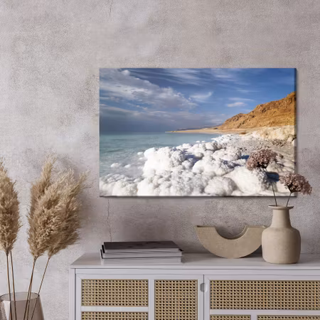 Canvastavla - View from the dead sea