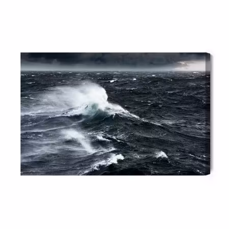 Canvastavla - Rough sea