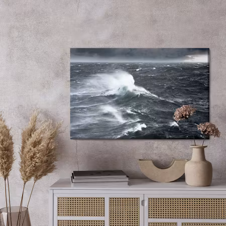 Canvastavla - Rough sea