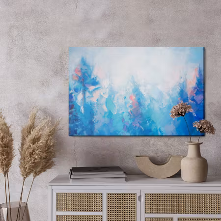 Canvastavla - Abstract landscape with snow