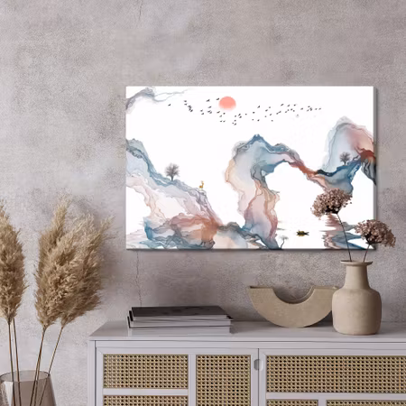 Canvastavla - Colourful abstract landscape