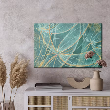 Canvastavla - Colourful wind seeds