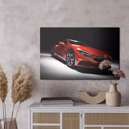 Canvastavla - Red sports car