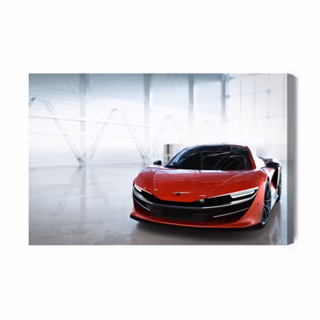 Canvastavla - Red fast vehicle