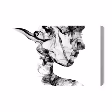 Canvastavla - Abstract woman from smoke