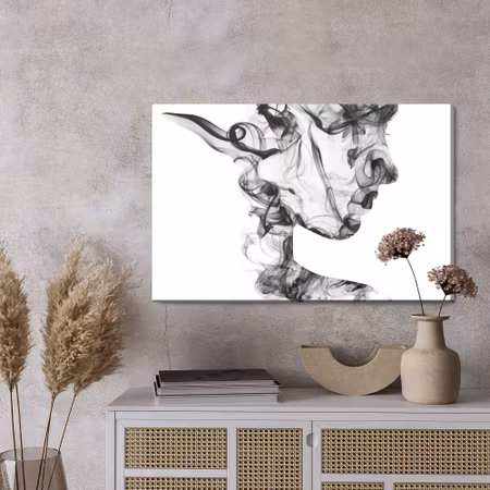 Canvastavla - Abstract woman from smoke