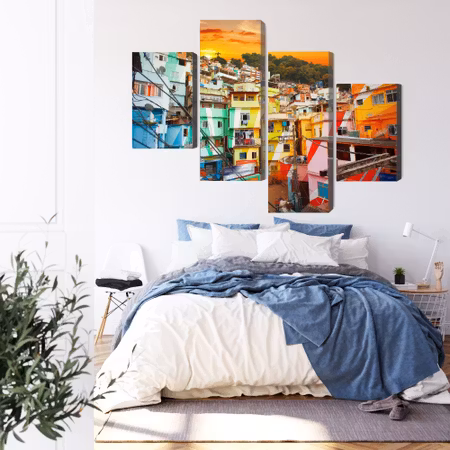 Canvastavla - Rio de janeiro city center and colorful