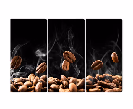 Canvastavla - Hot coffee beans