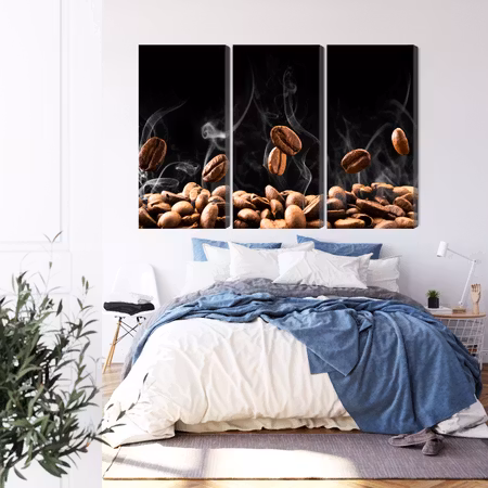 Canvastavla - Hot coffee beans