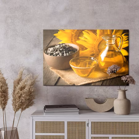 Canvastavla - Sunflower oil