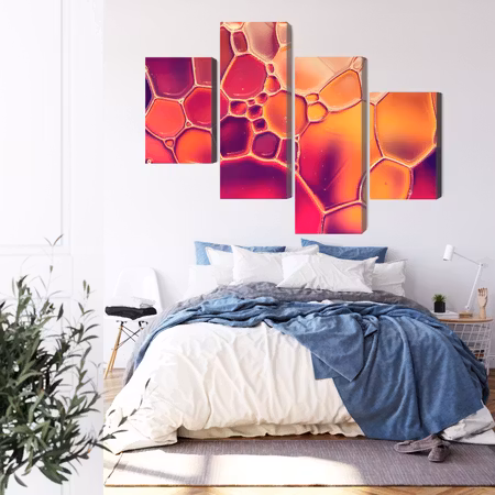 Canvastavla - Water drops on a macro scale