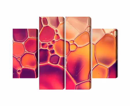 Canvastavla - Water drops on a macro scale