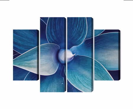 Canvastavla - Top view of the plant on a macro scale