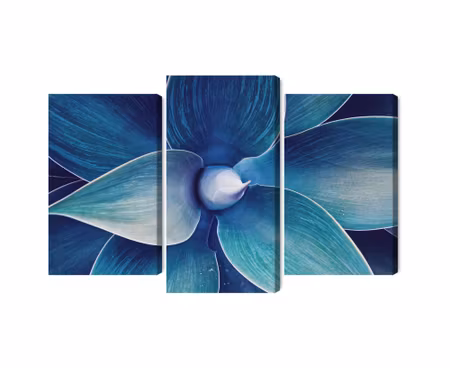 Canvastavla - Top view of the plant on a macro scale