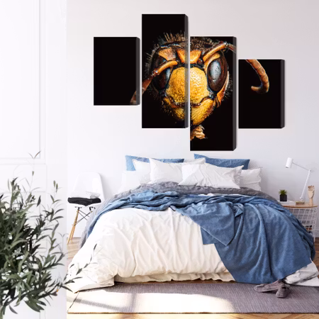 Canvastavla - Hornet on a macro scale